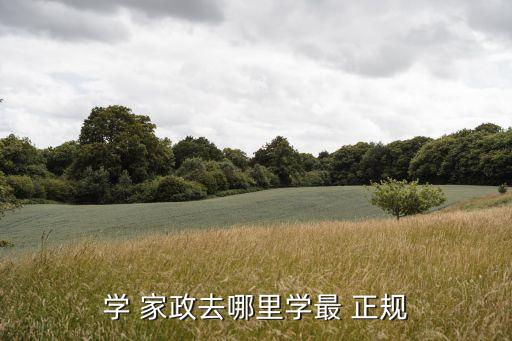学 家政去哪里学最 正规