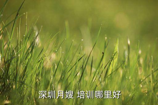 深圳家政培训找哪家