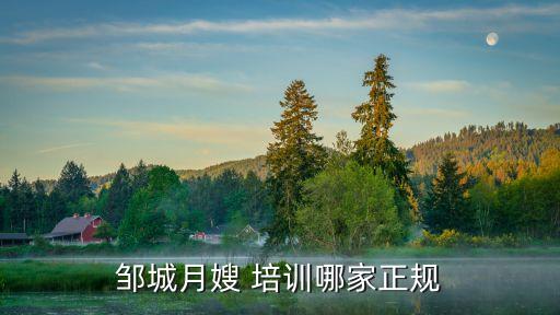 邹城月嫂 培训哪家正规