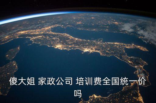 傻大姐 家政公司 培训费全国统一价吗