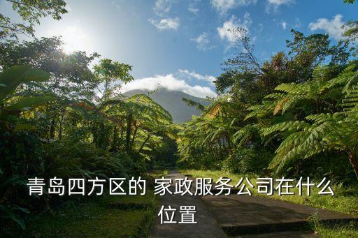  青岛四方区的 家政服务公司在什么位置