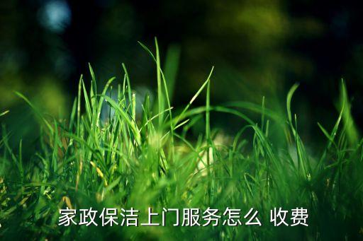 大连家政怎么收费,家政怎么收费的啊?