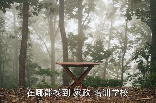 在哪能找到 家政 培训学校