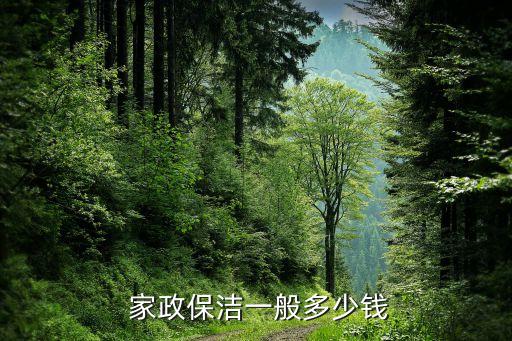  家政保洁一般多少钱