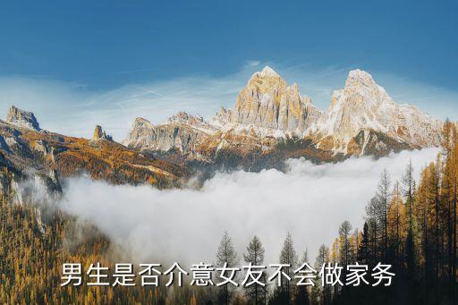 男生是否介意女友不会做家务