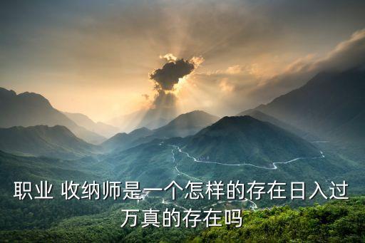 职业 收纳师是一个怎样的存在日入过万真的存在吗
