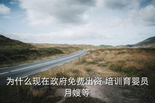 为什么现在政府免费出资 培训育婴员月嫂等