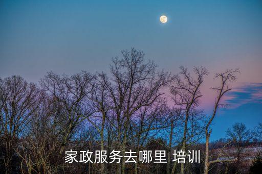  家政服务去哪里 培训