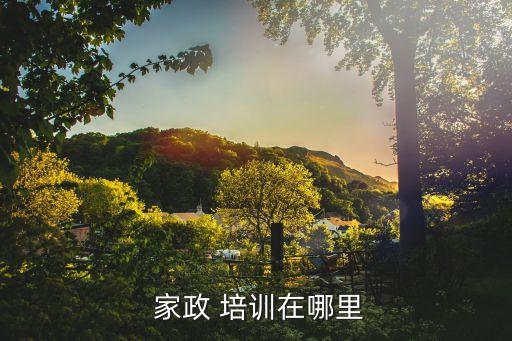  家政 培训在哪里