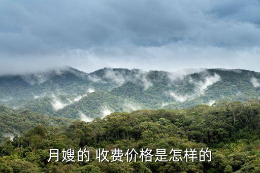 月嫂的 收费价格是怎样的