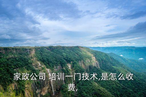  家政公司 培训一门技术,是怎么收费,