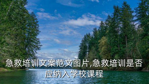 急救培训文案范文图片,急救培训是否应纳入学校课程