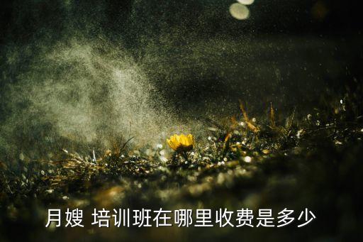 青海家政培训费用多少一月