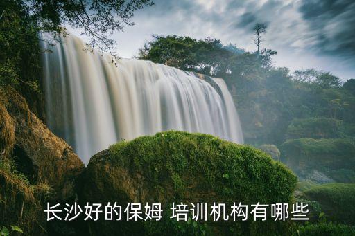 长沙好的保姆 培训机构有哪些