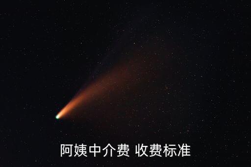 阿姨中介费 收费标准