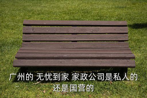 广州的 无忧到家 家政公司是私人的还是国营的