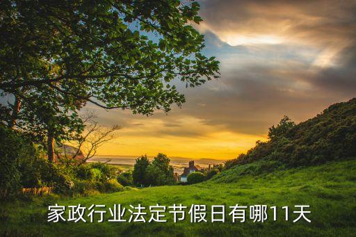  家政行业法定节假日有哪11天