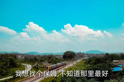 我想找个保姆,不知道那里最好