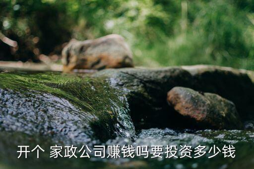 开个 家政公司赚钱吗要投资多少钱