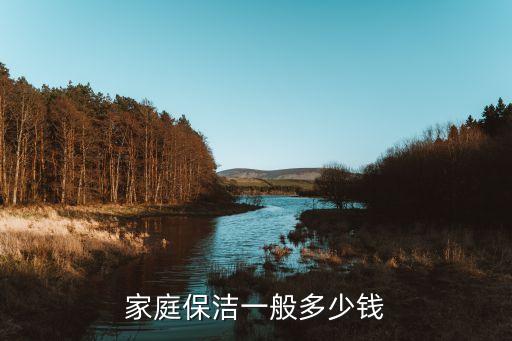 家庭保洁一般多少钱
