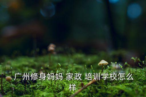  广州修身妈妈 家政 培训学校怎么样