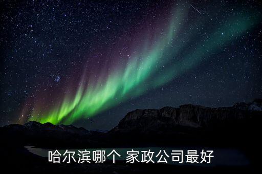哈尔滨哪个 家政公司最好