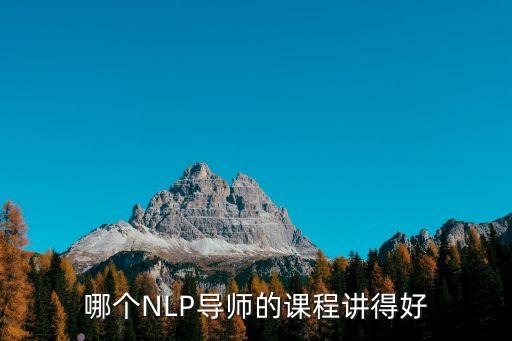 哪个NLP导师的课程讲得好