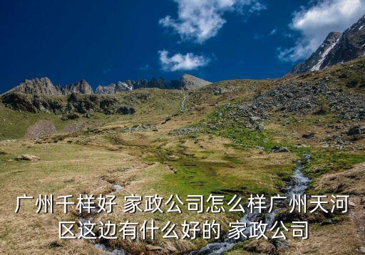 广州千样好 家政公司怎么样广州天河区这边有什么好的 家政公司