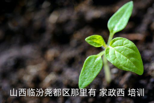山西临汾尧都区那里有 家政西 培训