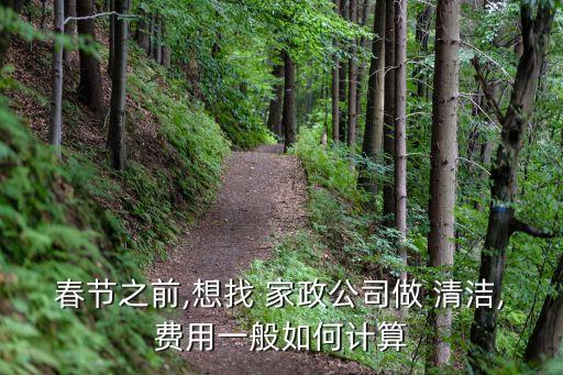 春节之前,想找 家政公司做 清洁,费用一般如何计算