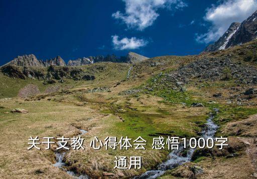 关于支教 心得体会 感悟1000字通用