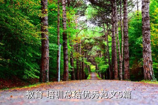教育 培训总结优秀范文5篇