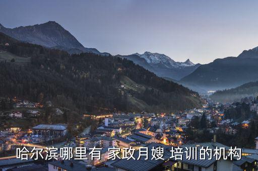 哈尔滨哪里有 家政月嫂 培训的机构