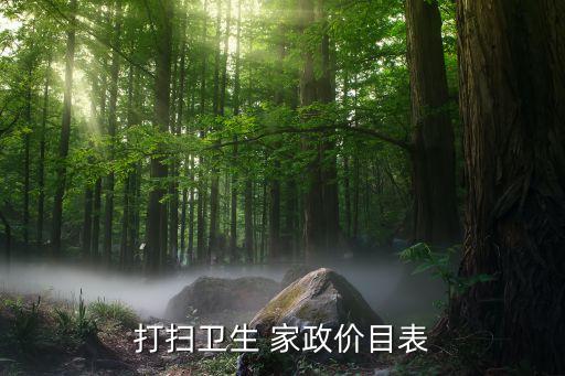 家政服务保洁收费标准,家政保洁上门服务怎么收费?