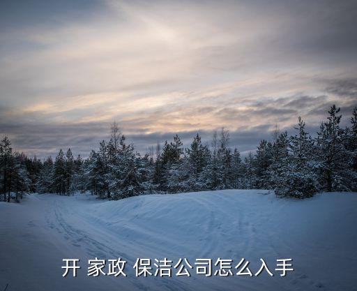 开 家政 保洁公司怎么入手